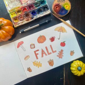 Fall watercolor workshop picture